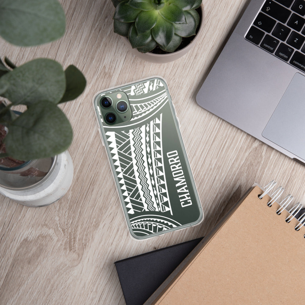 Chamorro Tribal Premium Glossy Clear iPhone Phone Case