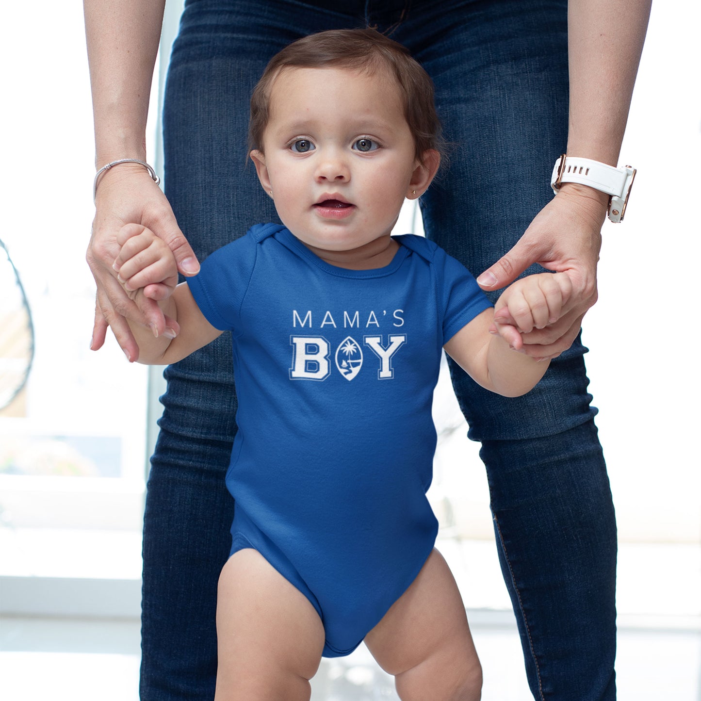 Guam Mama's Boy Baby Bodysuit