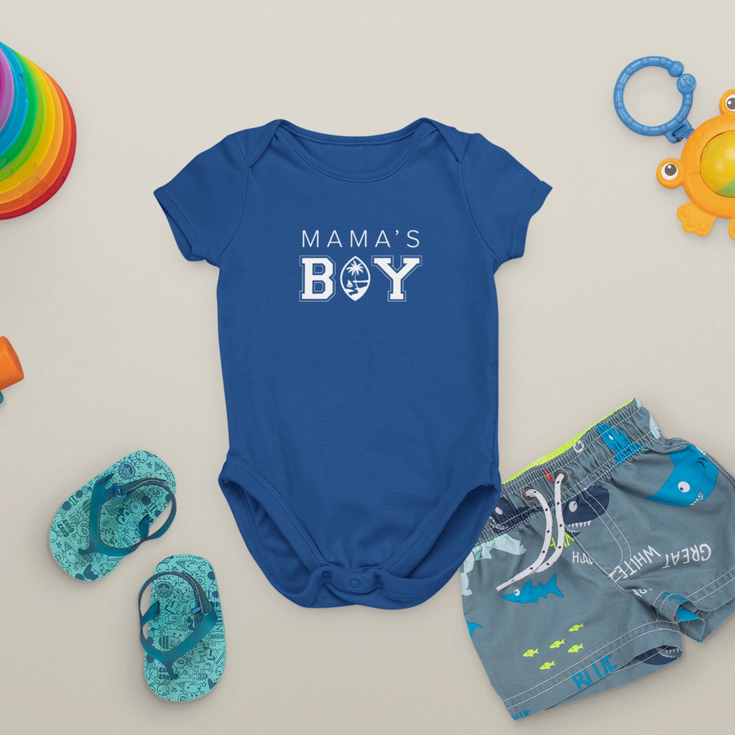 Guam Mama's Boy Baby Bodysuit