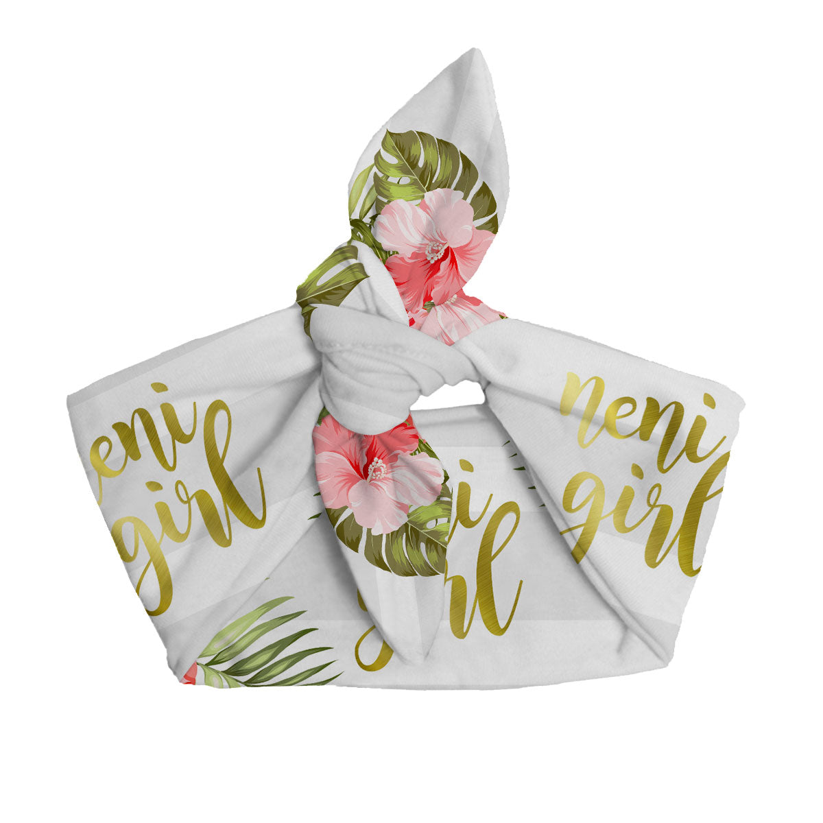 Neni Girl Hibiscus Striped Baby Headband