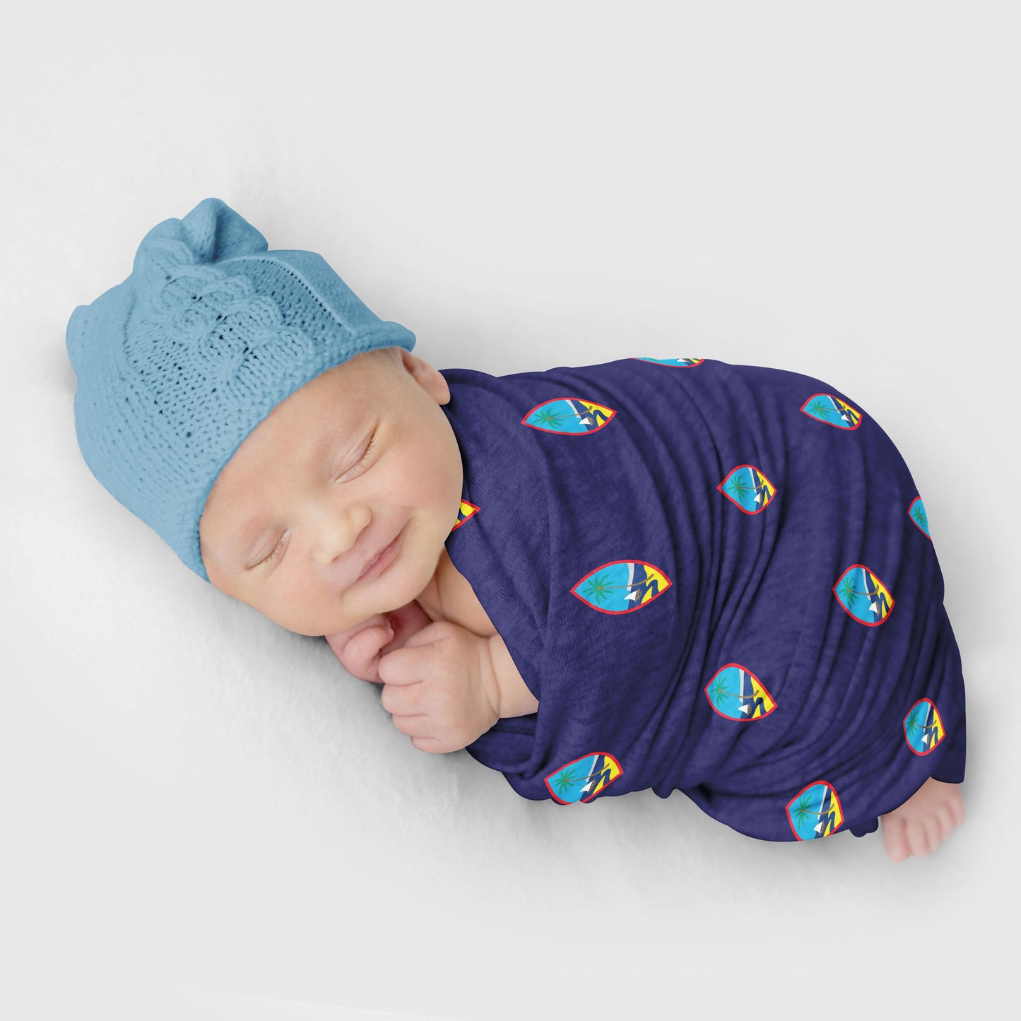 Guam Flag Baby Swaddle Blanket