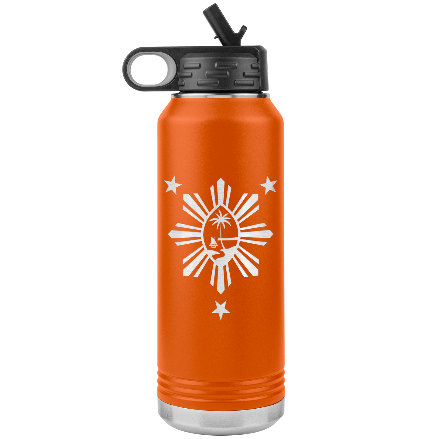 Guam Philippines 32oz Water Bottle Tumbler