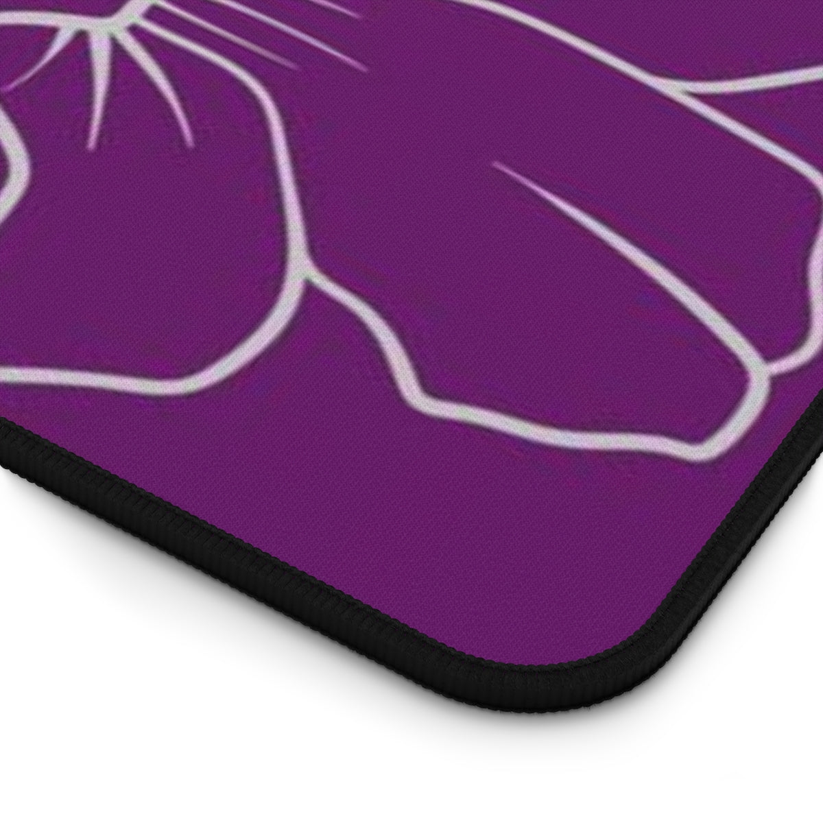 Guam CNMI Modern Hibiscus Purple Gaming Pad Desk Mat