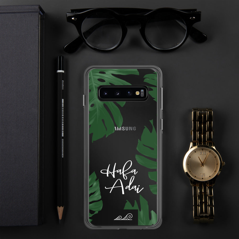 Hafa Adai Lemai Leaves Guam CNMI Premium Glossy Clear Samsung Phone Case