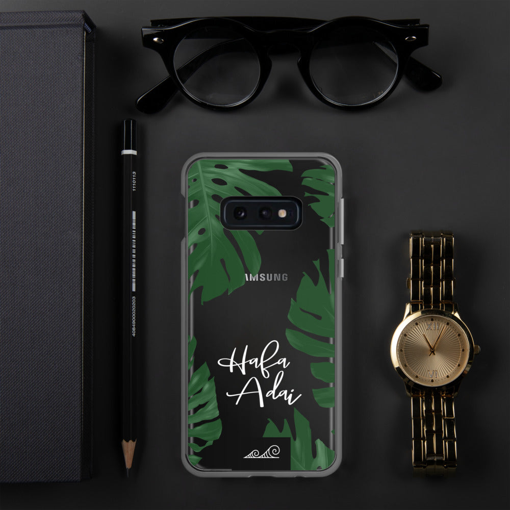 Hafa Adai Lemai Leaves Guam CNMI Premium Glossy Clear Samsung Phone Case