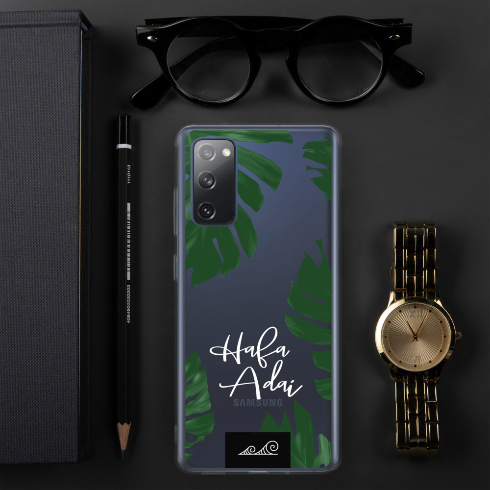 Hafa Adai Lemai Leaves Guam CNMI Premium Glossy Clear Samsung Phone Case