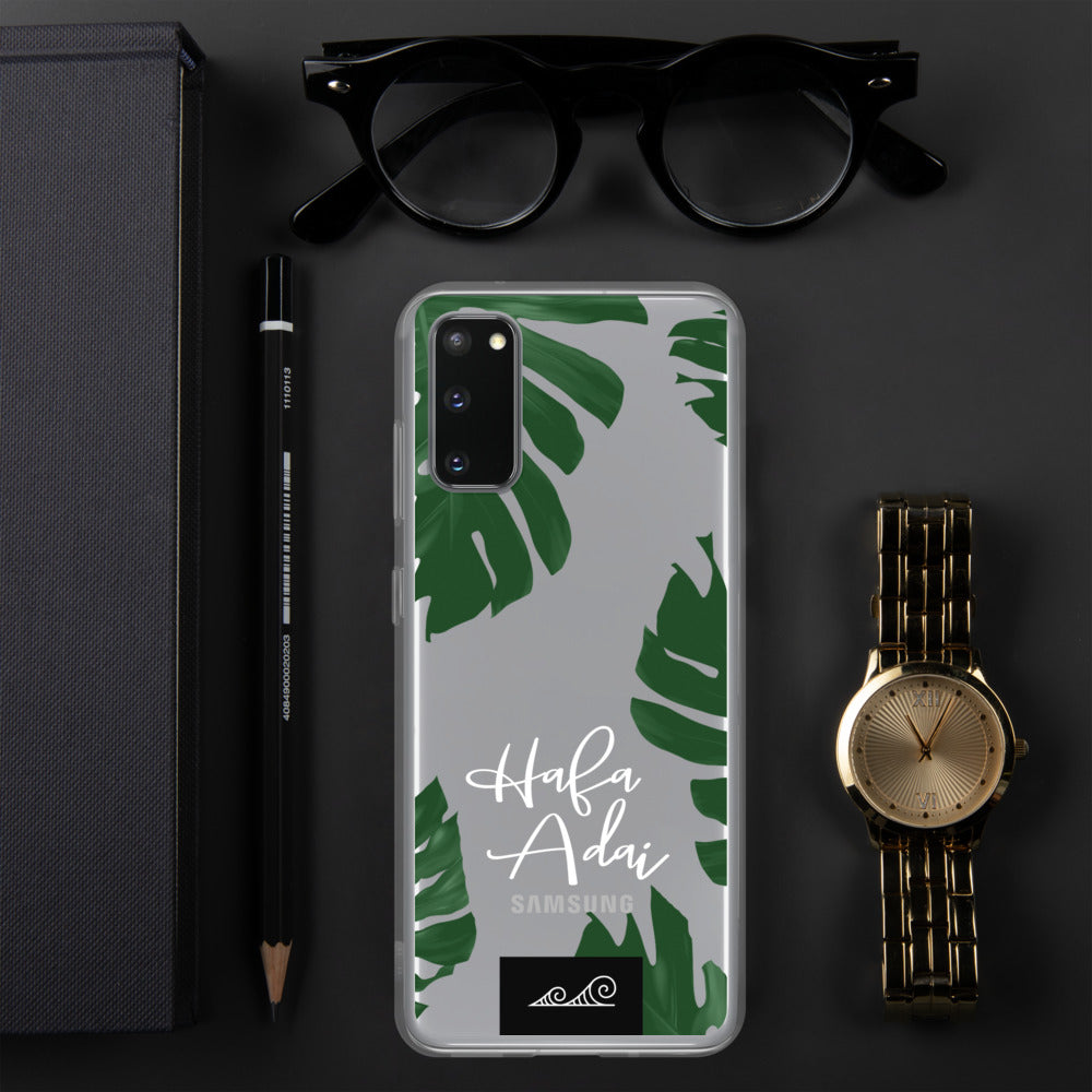 Hafa Adai Lemai Leaves Guam CNMI Premium Glossy Clear Samsung Phone Case