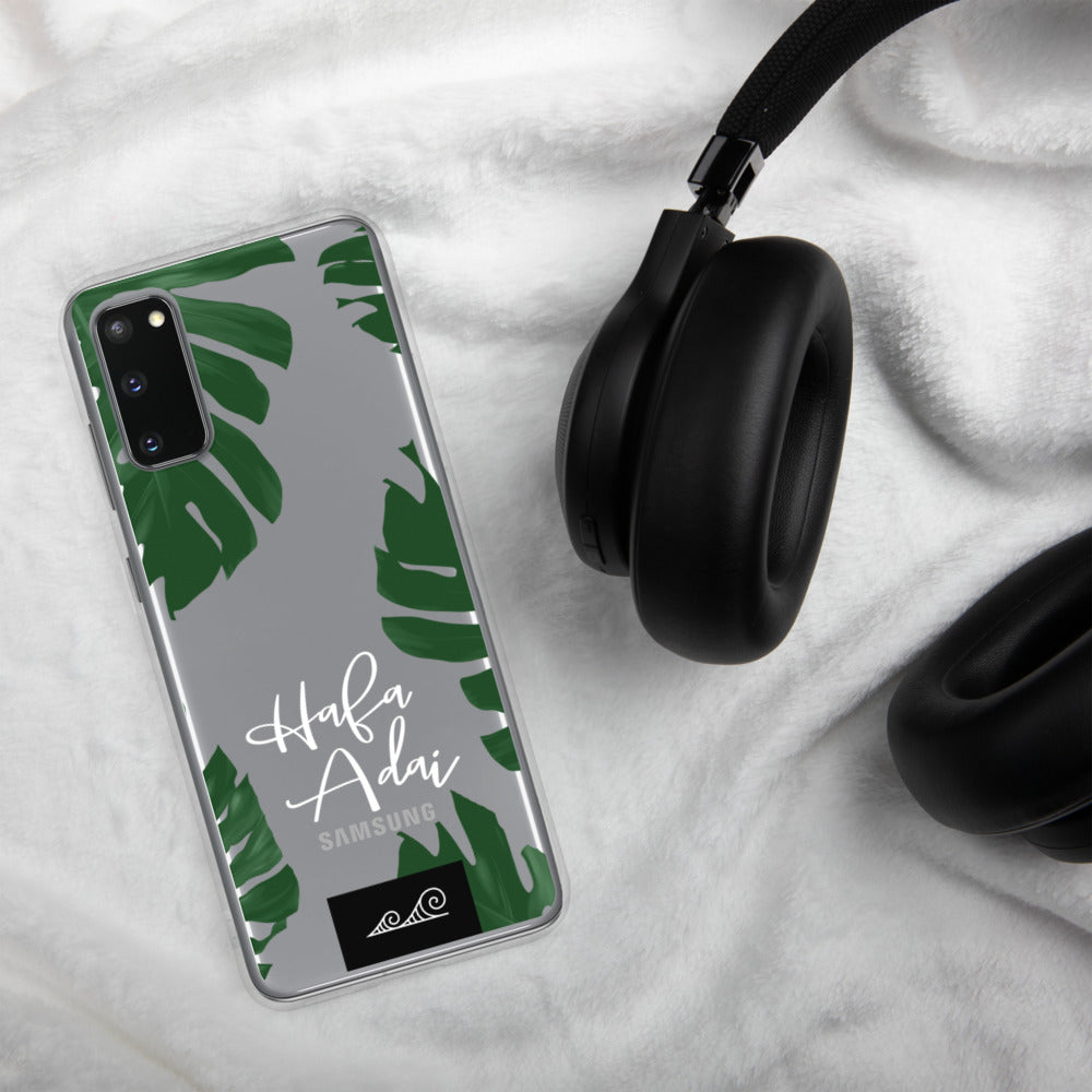 Hafa Adai Lemai Leaves Guam CNMI Premium Glossy Clear Samsung Phone Case