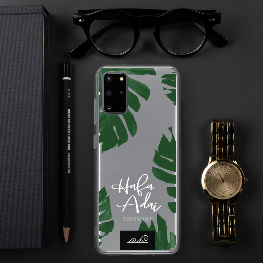 Hafa Adai Lemai Leaves Guam CNMI Premium Glossy Clear Samsung Phone Case