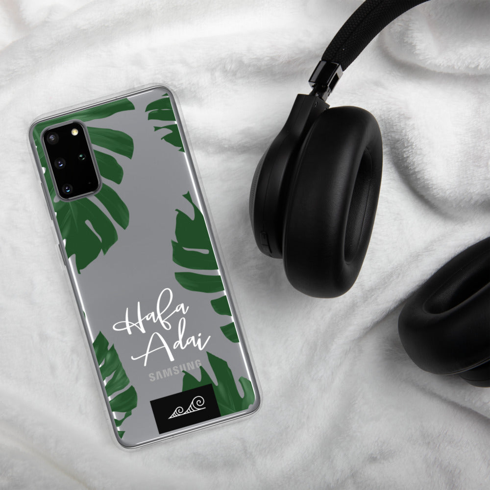 Hafa Adai Lemai Leaves Guam CNMI Premium Glossy Clear Samsung Phone Case