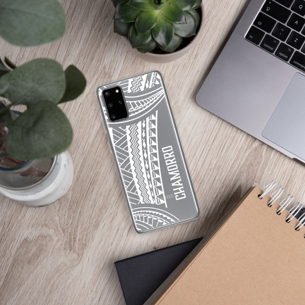 Chamorro Tribal Guam CNMI Premium Glossy Clear Samsung Phone Case