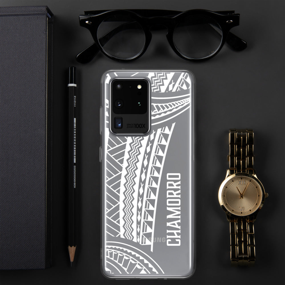 Chamorro Tribal Guam CNMI Premium Glossy Clear Samsung Phone Case