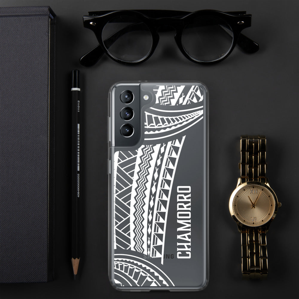 Chamorro Tribal Guam CNMI Premium Glossy Clear Samsung Phone Case