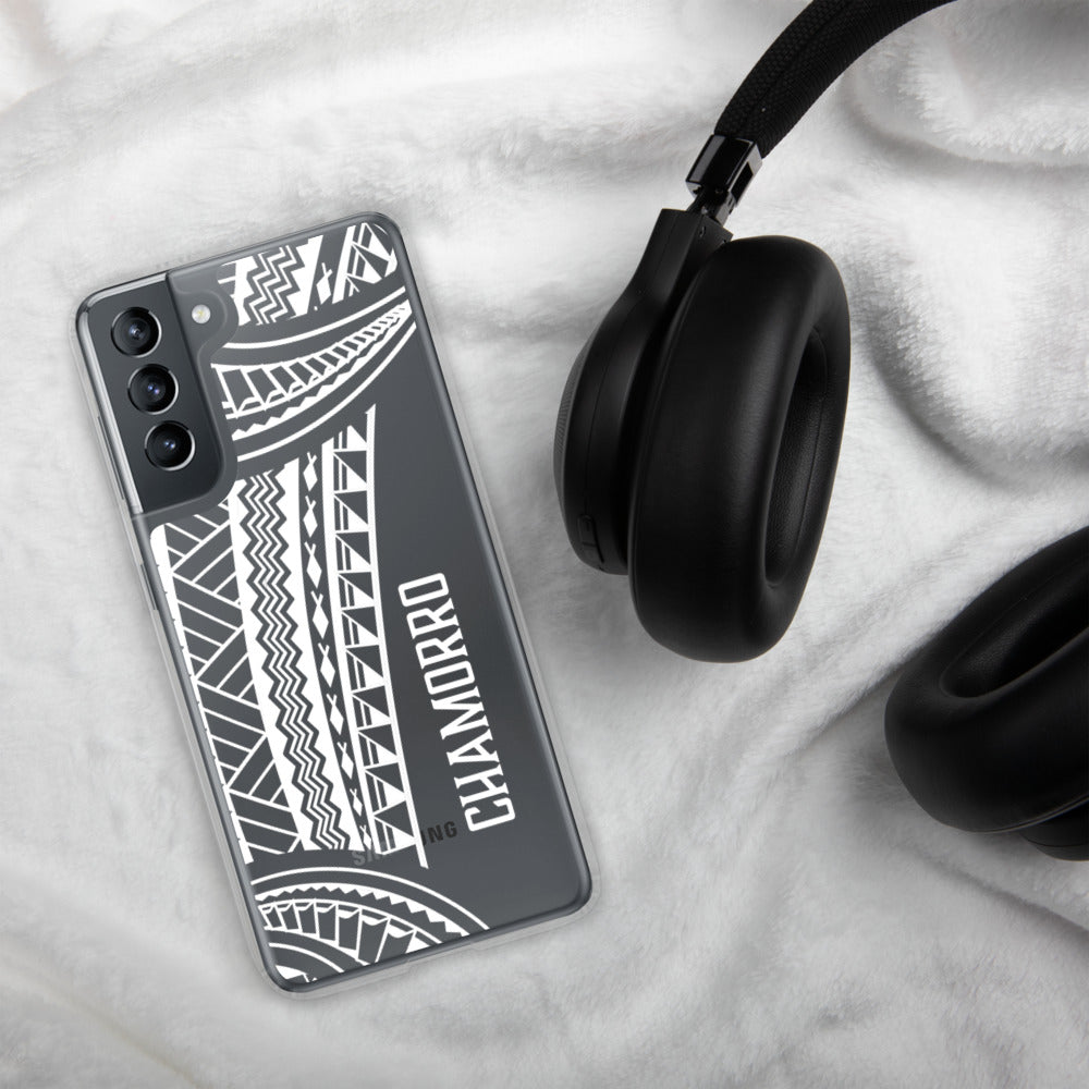 Chamorro Tribal Guam CNMI Premium Glossy Clear Samsung Phone Case