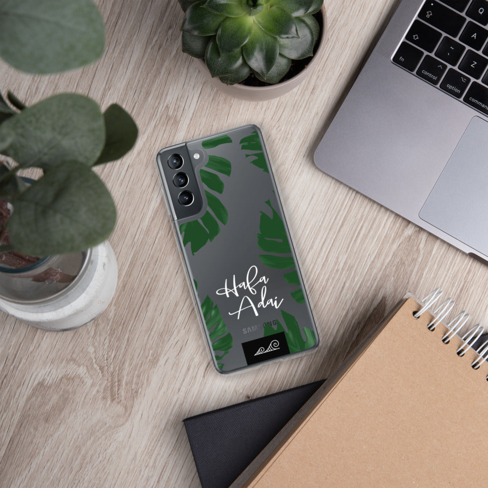 Hafa Adai Lemai Leaves Guam CNMI Premium Glossy Clear Samsung Phone Case