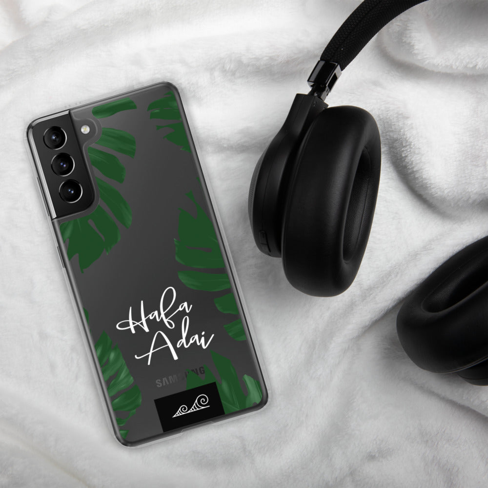 Hafa Adai Lemai Leaves Guam CNMI Premium Glossy Clear Samsung Phone Case
