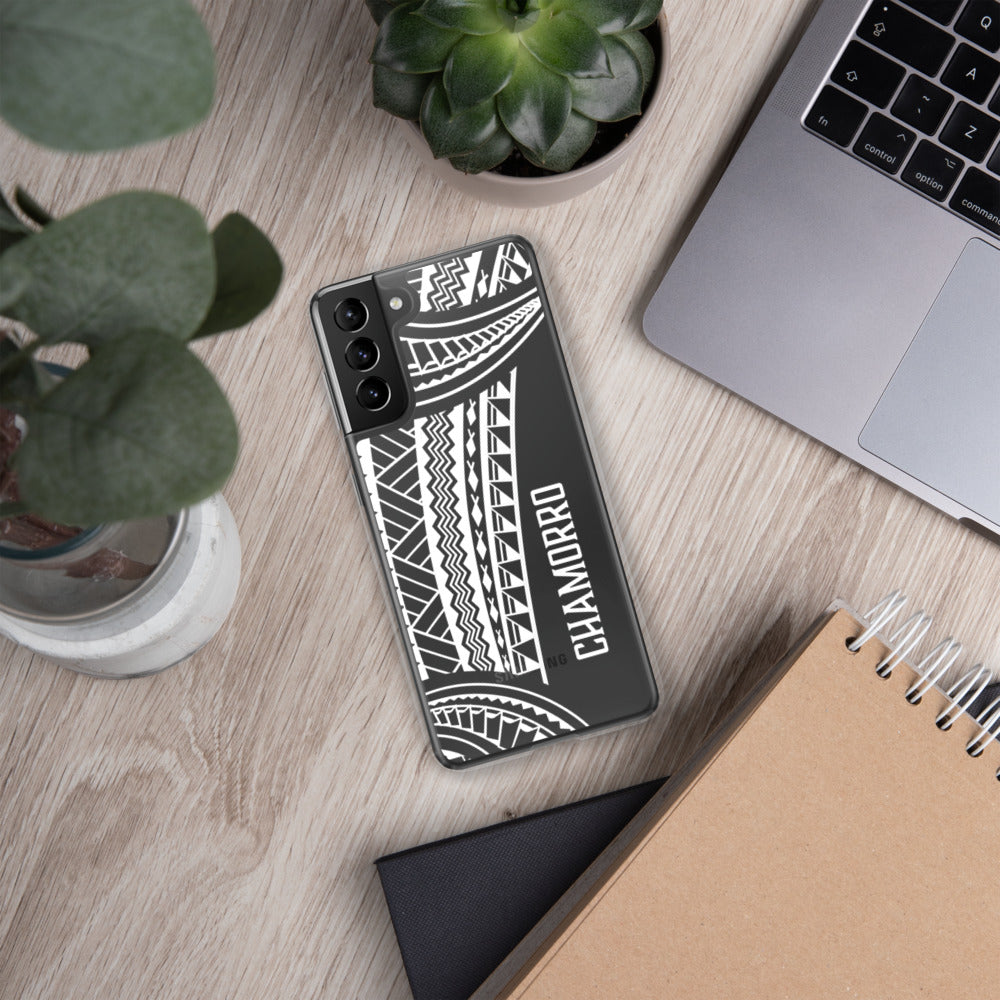 Chamorro Tribal Guam CNMI Premium Glossy Clear Samsung Phone Case