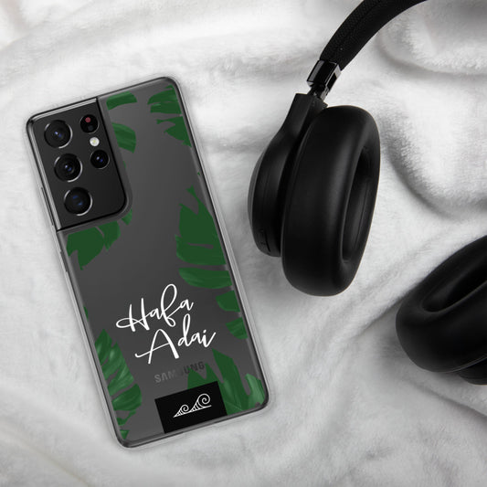 Hafa Adai Lemai Leaves Guam CNMI Premium Glossy Clear Samsung Phone Case