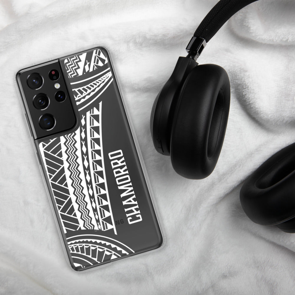 Chamorro Tribal Guam CNMI Premium Glossy Clear Samsung Phone Case