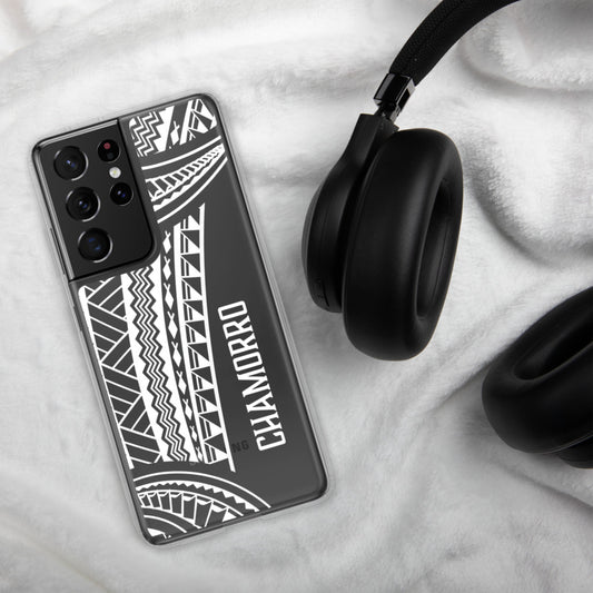 Chamorro Tribal Guam CNMI Premium Glossy Clear Samsung Phone Case