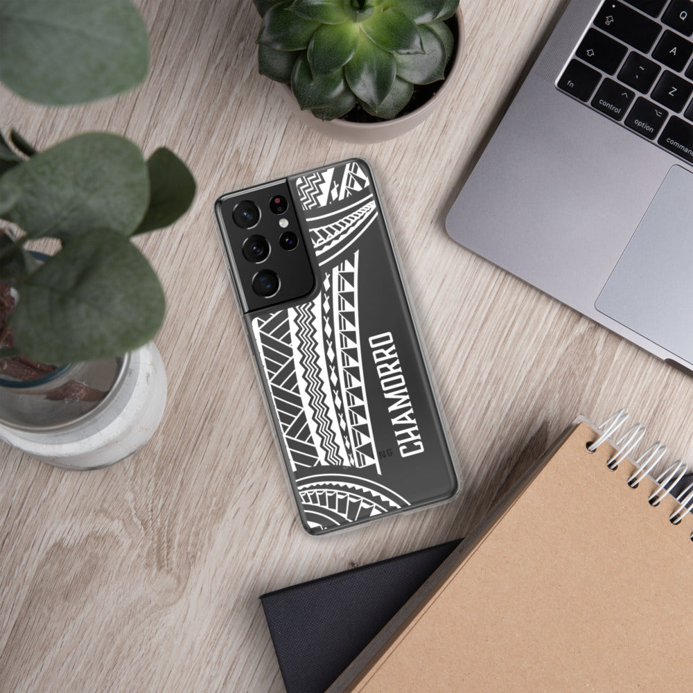 Chamorro Tribal Guam CNMI Premium Glossy Clear Samsung Phone Case