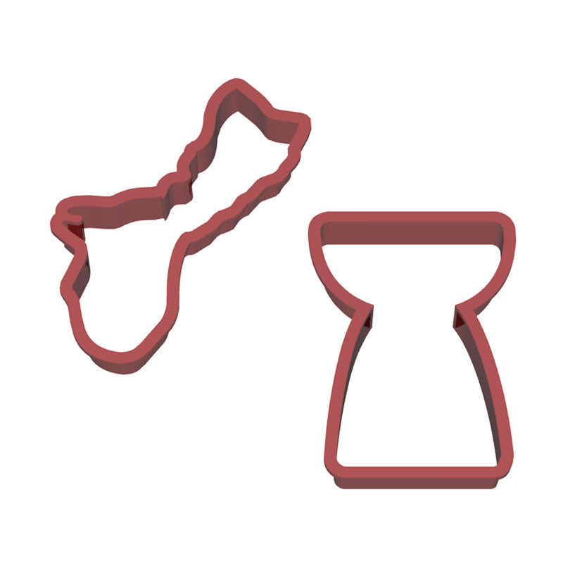 Guam Latte Stone Set of 2 Cookie Cutters - Ready to Ship
