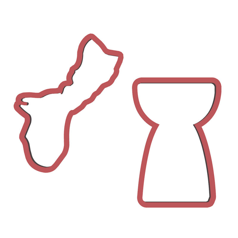 Guam Latte Stone Set of 2 Cookie Cutters - Ready to Ship