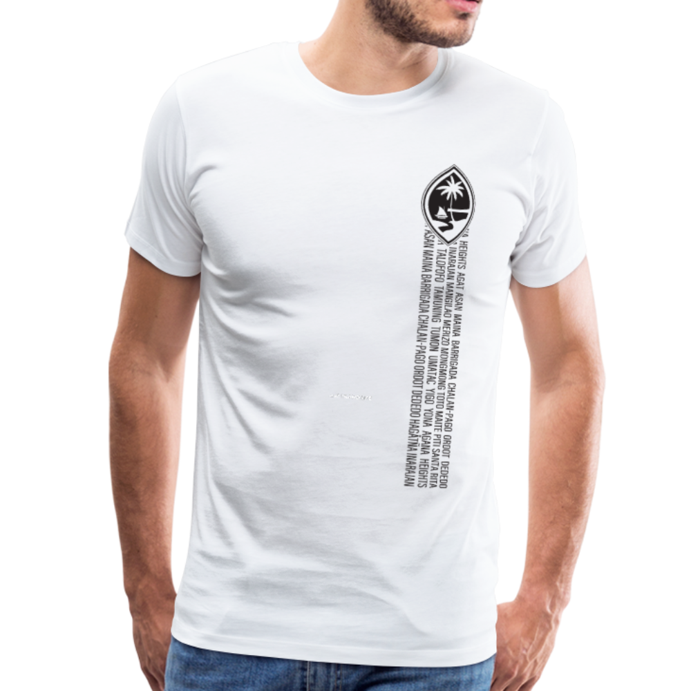 Guam Seal Villages Men's Premium T-Shirt - white