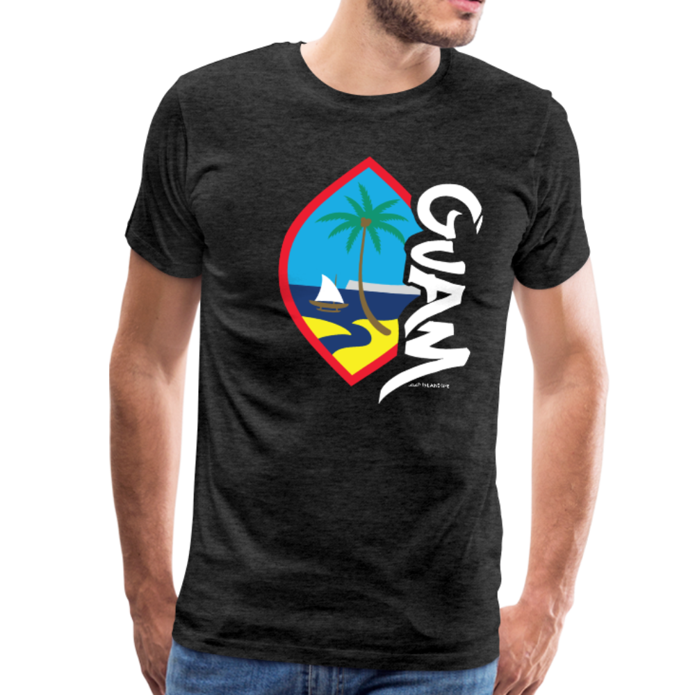 Guam Seal Tagged Men's Premium T-Shirt - charcoal gray