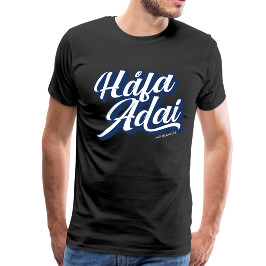 Hafa Adai Blue Guam CNMI Men's Premium T-Shirt - black
