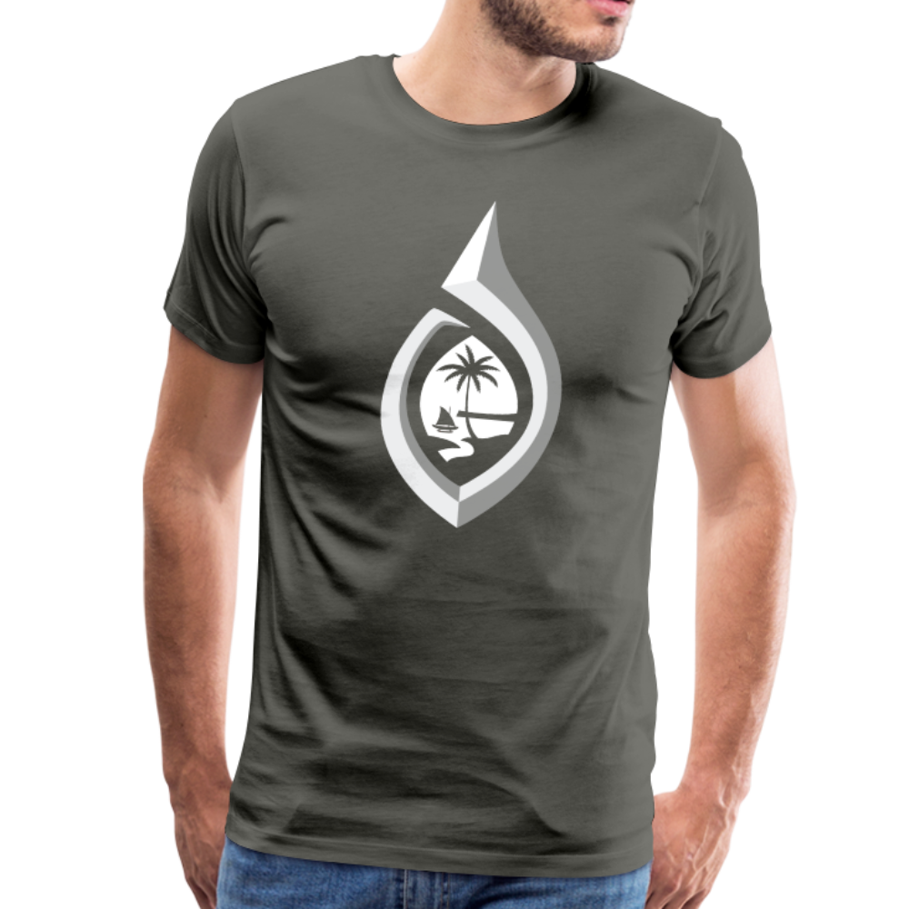 Guam Seal Hook Men's Premium T-Shirt - asphalt gray