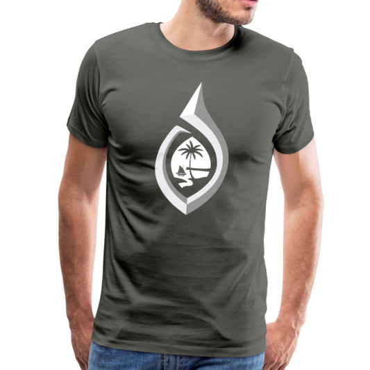 Guam Seal Hook Men's Premium T-Shirt - asphalt gray