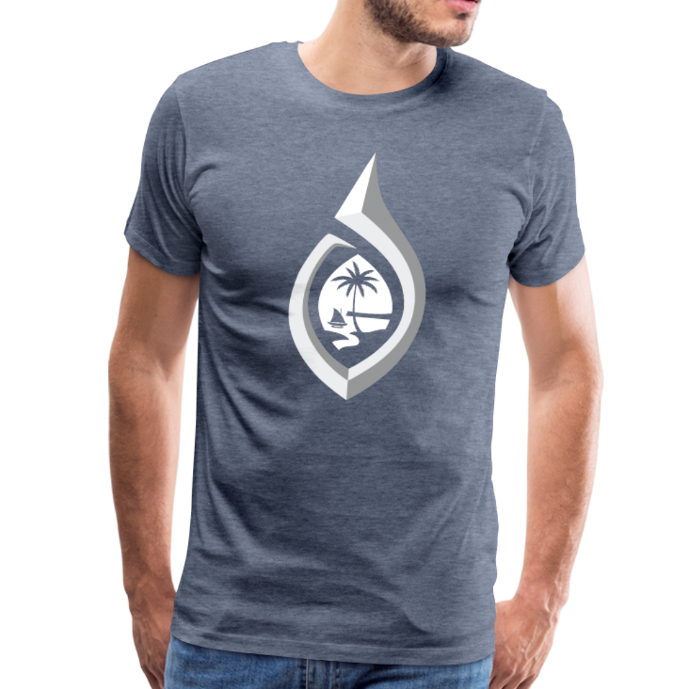 Guam Seal Hook Men's Premium T-Shirt - heather blue