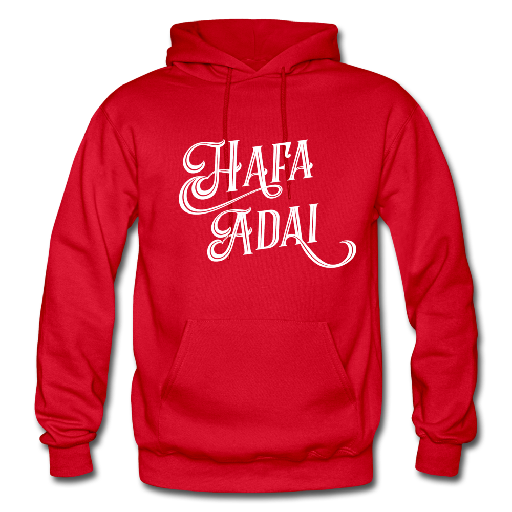 Hafa Adai Guam CNMI Adult Heavy Blend Pullover Hoodie - red