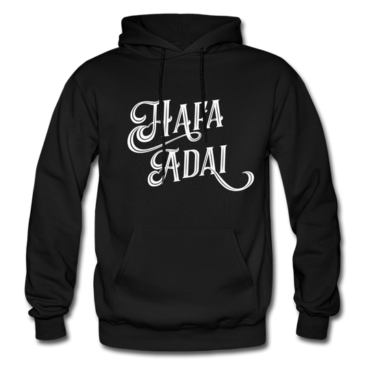 Hafa Adai Guam CNMI Adult Heavy Blend Pullover Hoodie - black