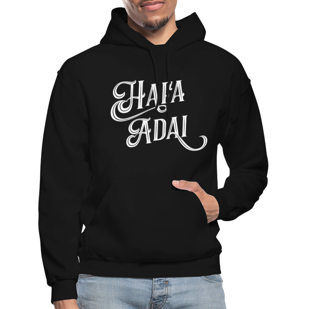 Hafa Adai Guam CNMI Adult Heavy Blend Pullover Hoodie - black