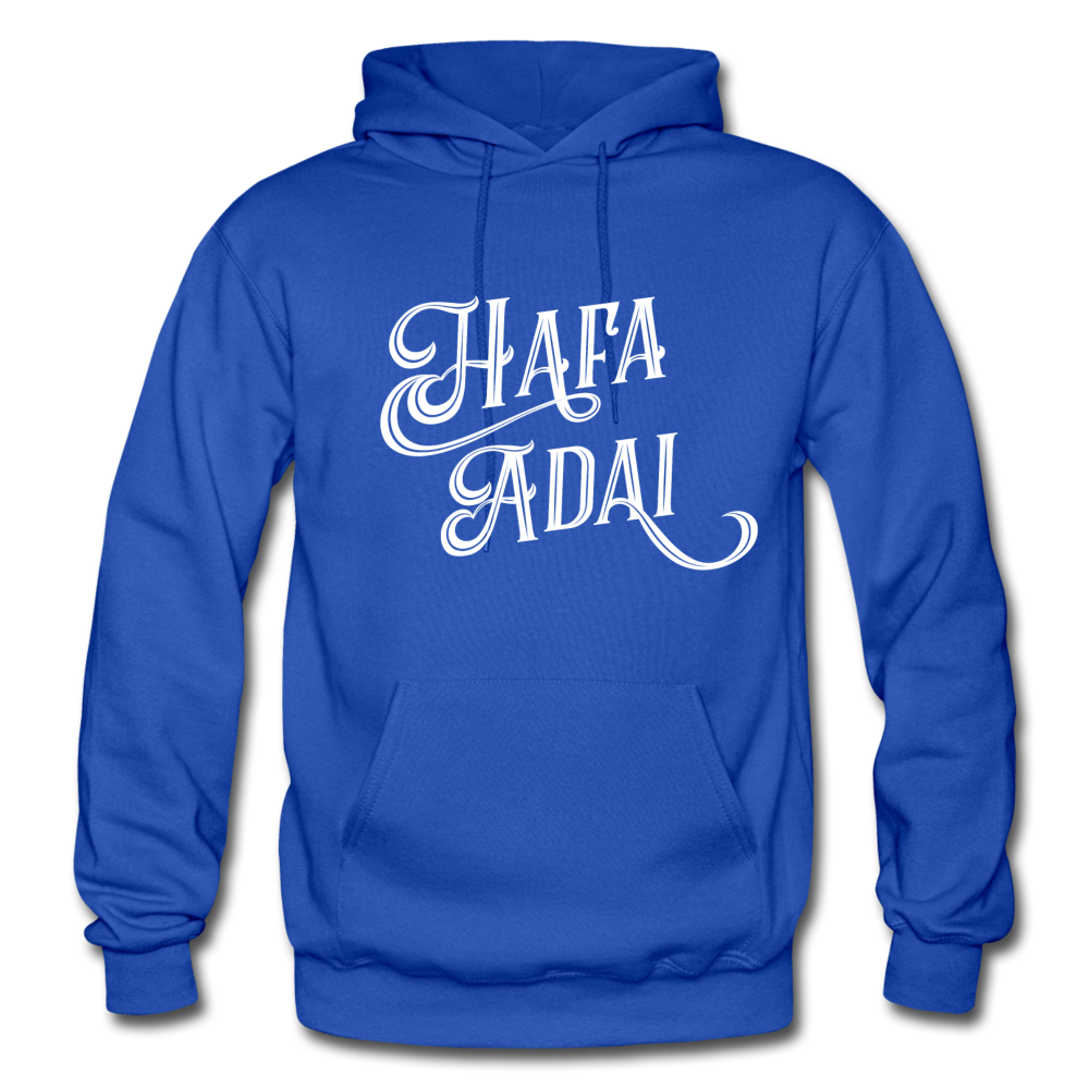 Hafa Adai Guam CNMI Adult Heavy Blend Pullover Hoodie - royal blue
