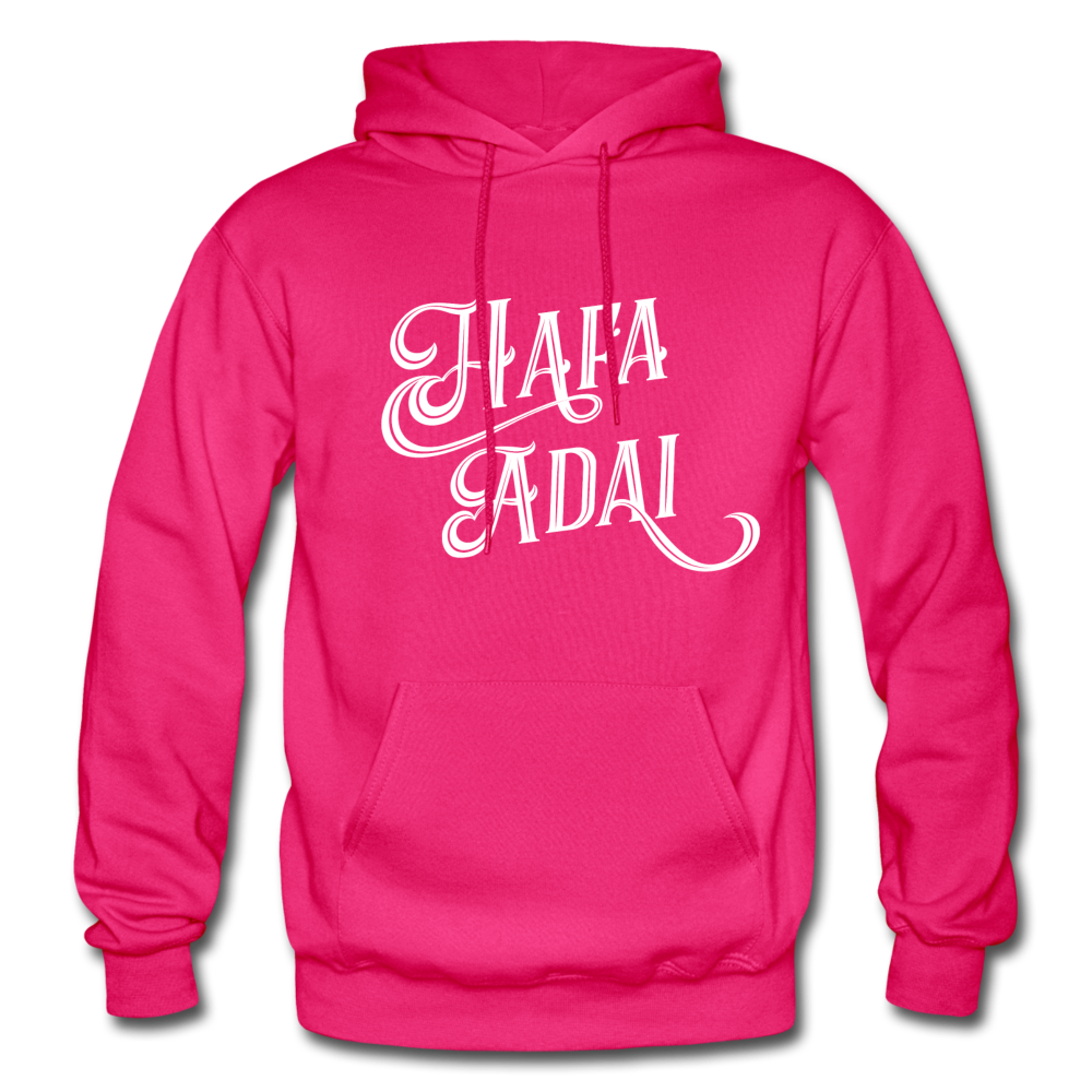 Hafa Adai Guam CNMI Adult Heavy Blend Pullover Hoodie - fuchsia
