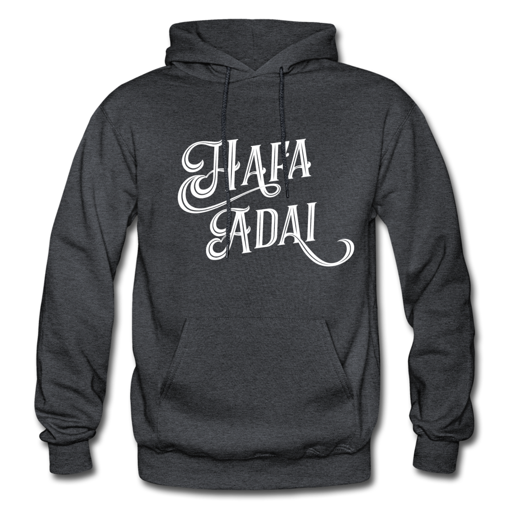 Hafa Adai Guam CNMI Adult Heavy Blend Pullover Hoodie - charcoal grey