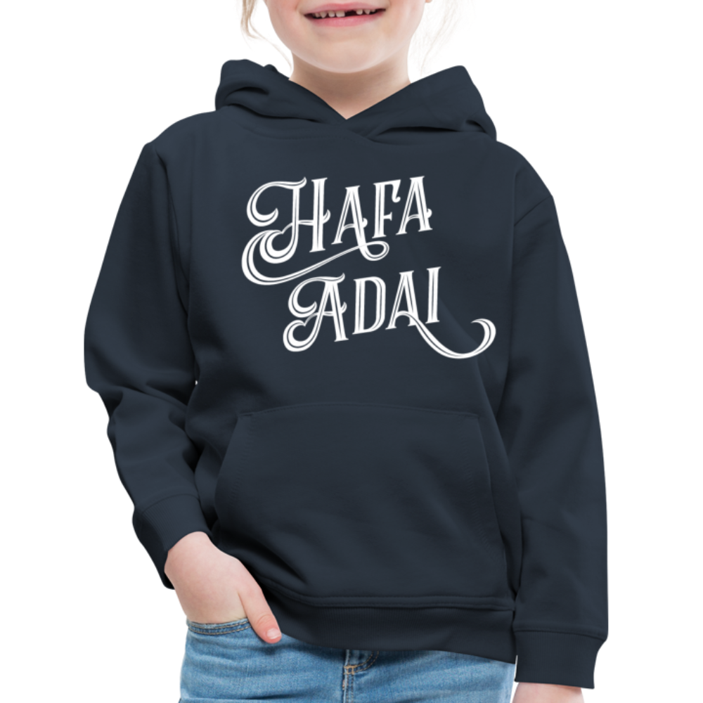 Kids Hafa Adai Guam CNMI Premium Hoodie - navy