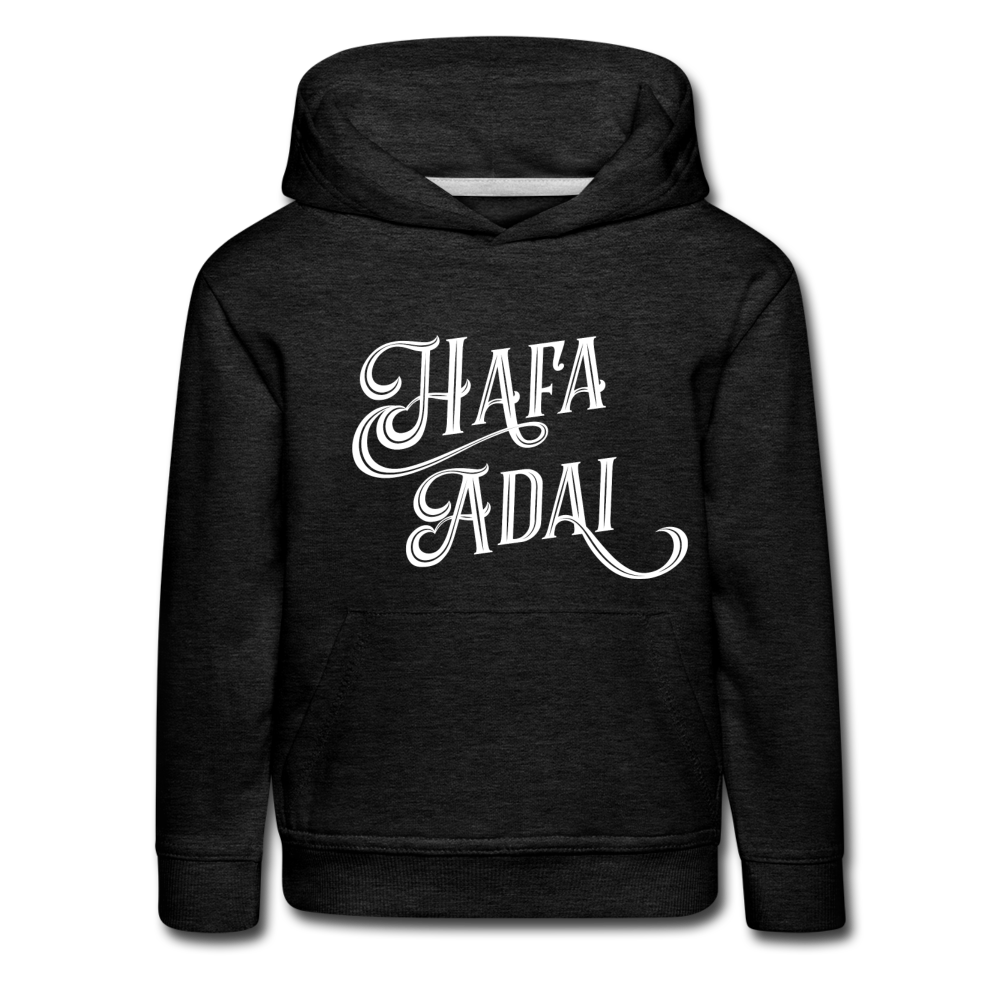 Kids Hafa Adai Guam CNMI Premium Hoodie - charcoal grey