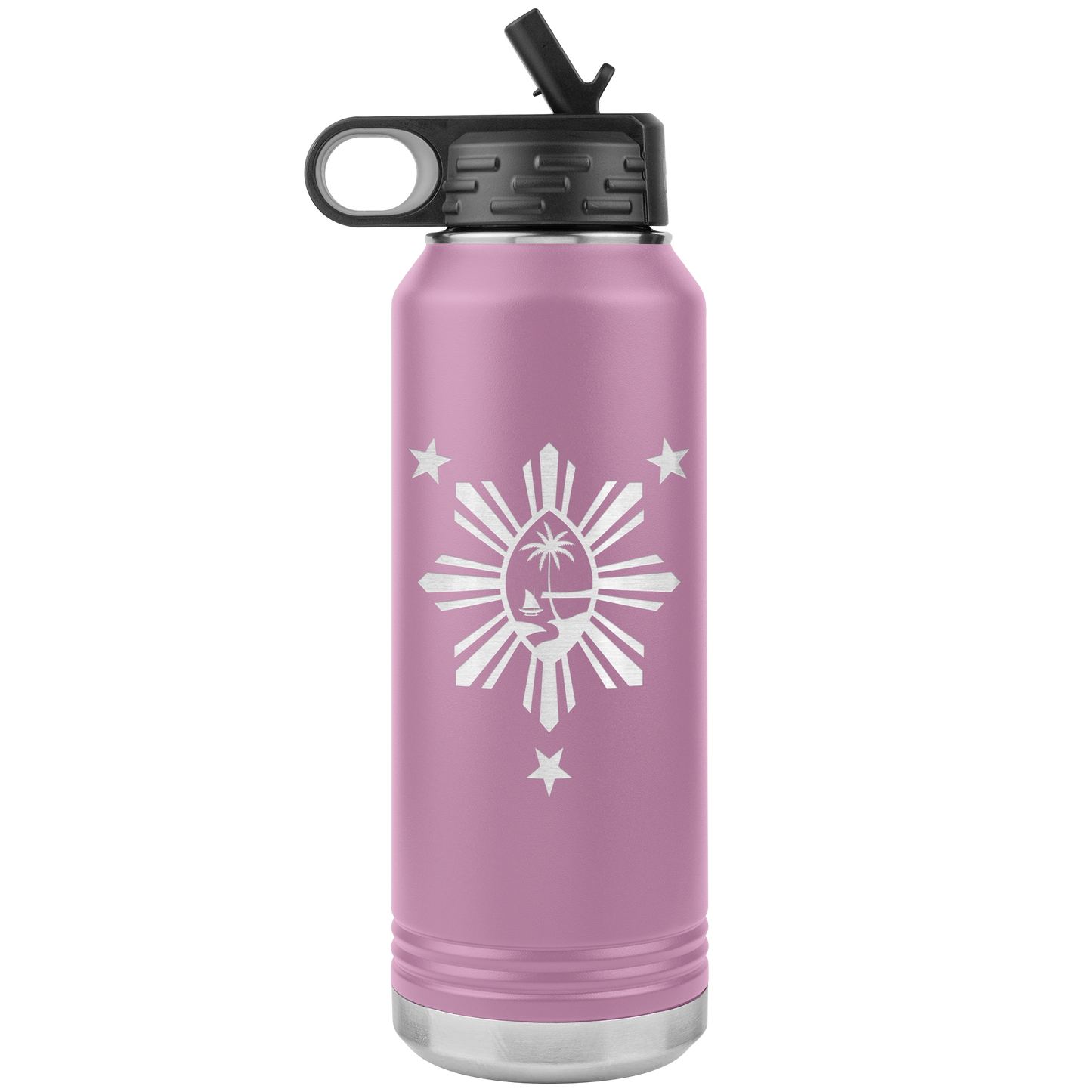 Guam Philippines 32oz Water Bottle Tumbler