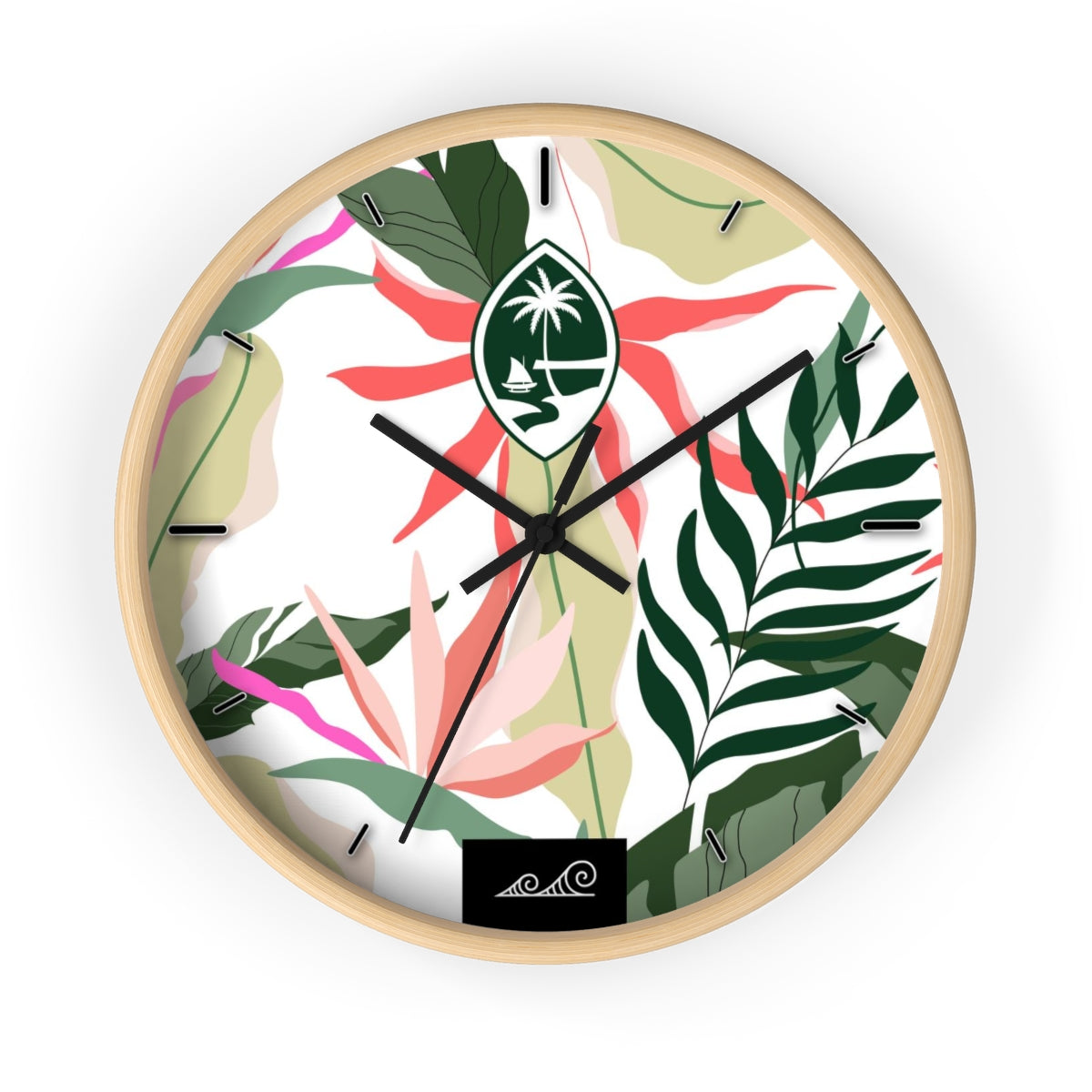 Guam Birds of Paradise Wall Clock