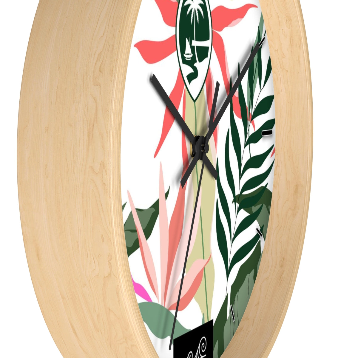 Guam Birds of Paradise Wall Clock