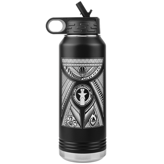 CNMI Latte Stone Tribal 32oz Water Bottle Tumbler