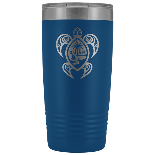 Guam Seal Tribal Turtle 20oz Tumbler