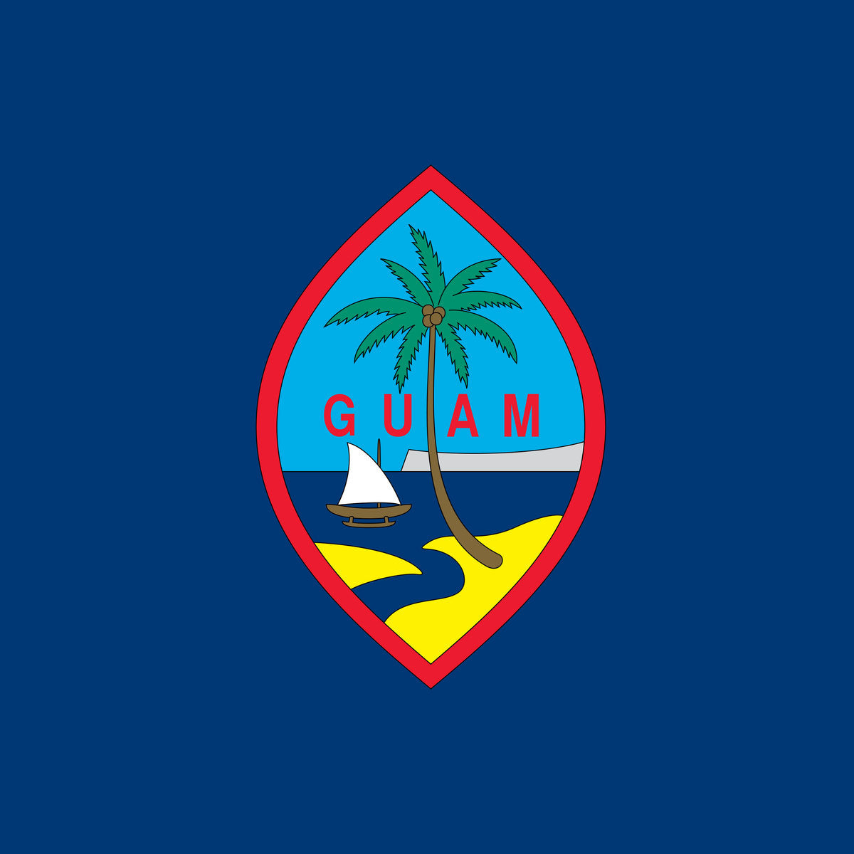 Guam Flag Pillow