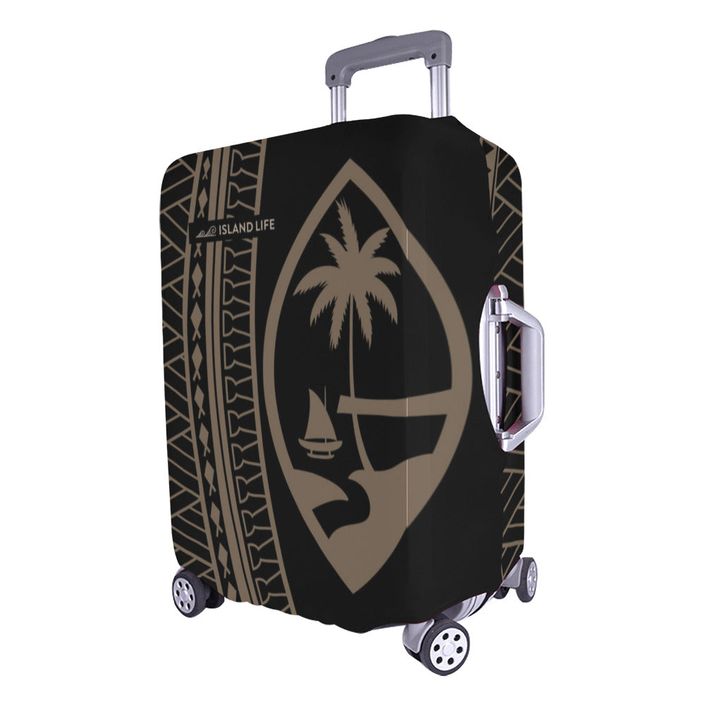 Guam Seal Brown Tribal Luggage Cover