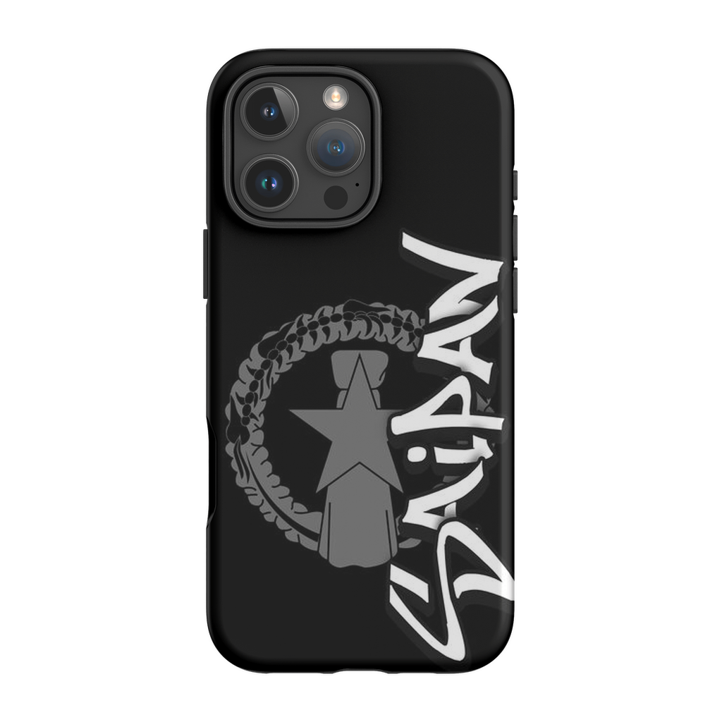 CNMI Seal Saipan Tagged Gray Premium Glossy Tough Phone Case