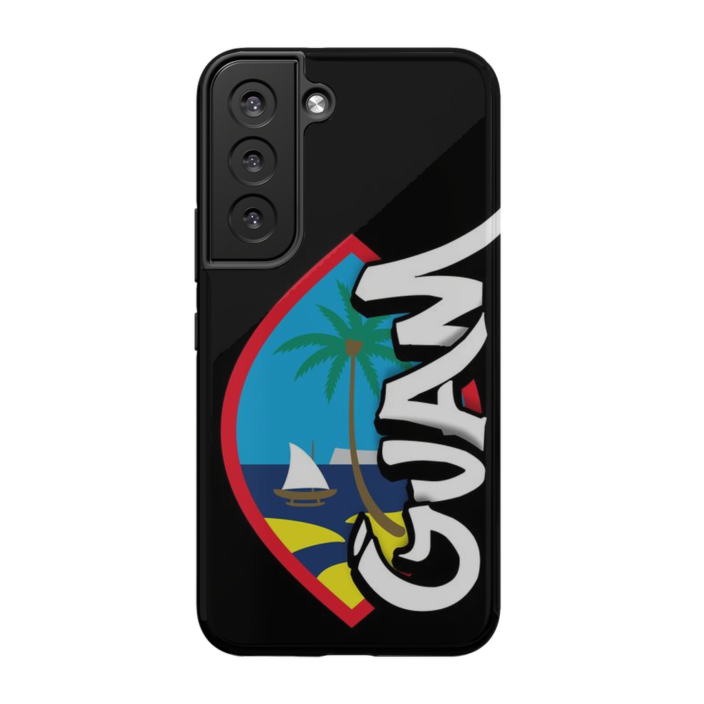 Guam Seal Tagged Black Premium Glossy Tough Phone Case